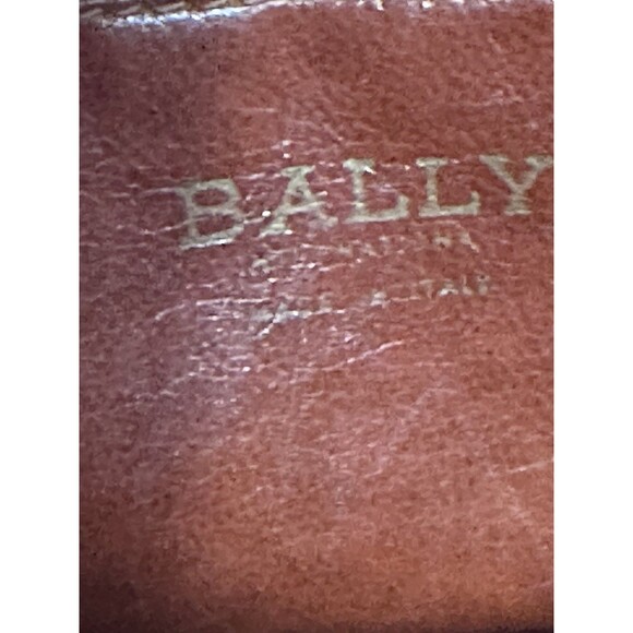 Bally Vintage Embossed B Canvas Tote with Leather Trim - Made in Italy - Picture 13 of 16